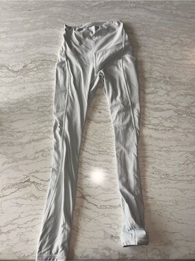 lululemon athletica Light Gray High-Rise Leggings